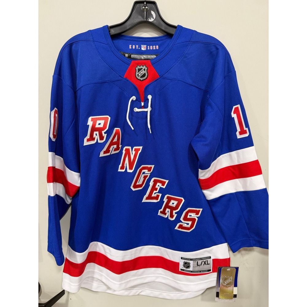 NHL New York Rangers Jersey Men L/XL Blue New Panarin #10 Hockey Fan Gear